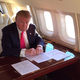 Donald Trump reading web articles printed off from the Huffington Post (Twitter)